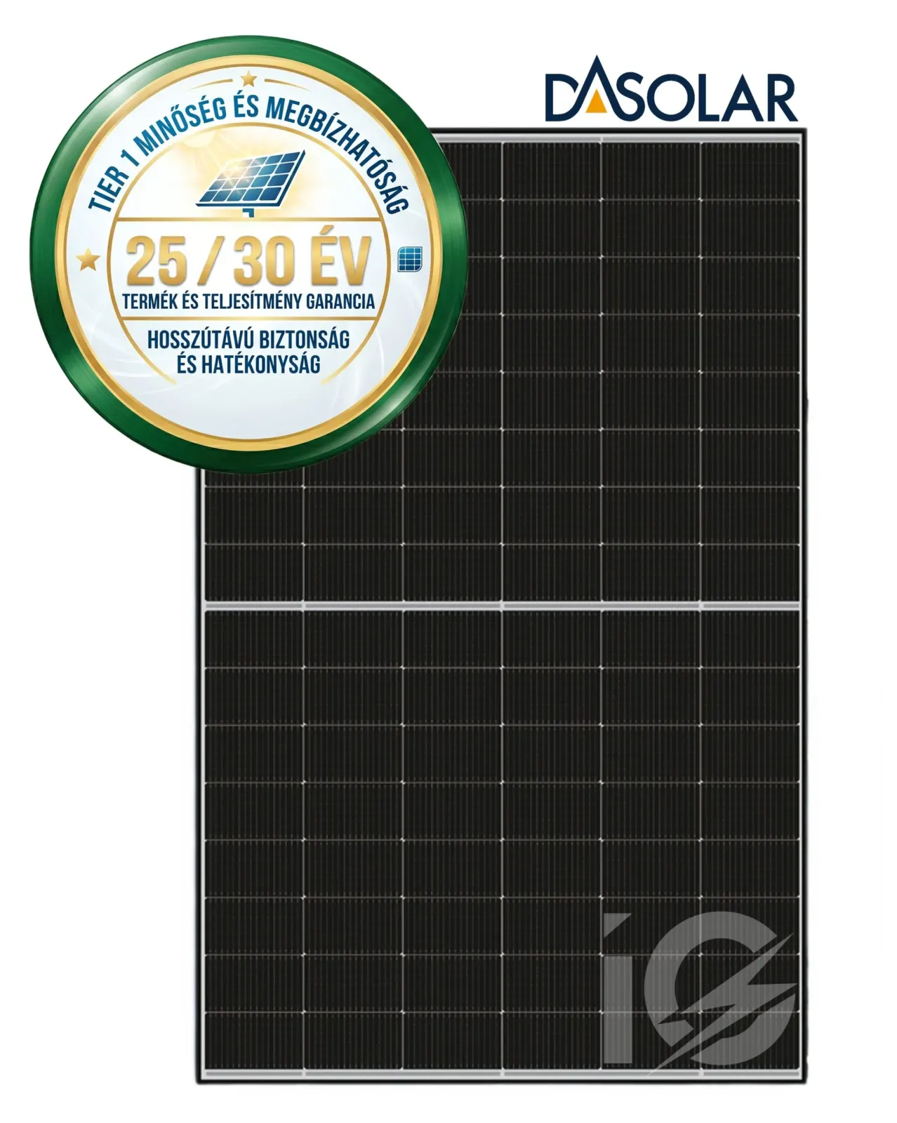 DAS Solar 450 Black Frame N-típusú kétoldalas dupla üveges napelem