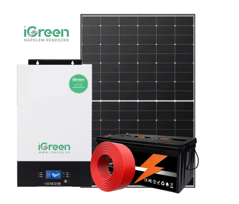 iGreen 1 fázisú szigetüzemű napelem rendszer 3kW