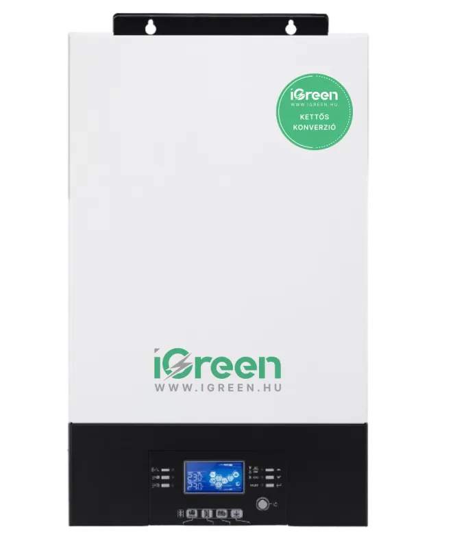 iGreen 6kW 1 fázisú kettős konverziós hibrid napelem inverter (6kW 48V)