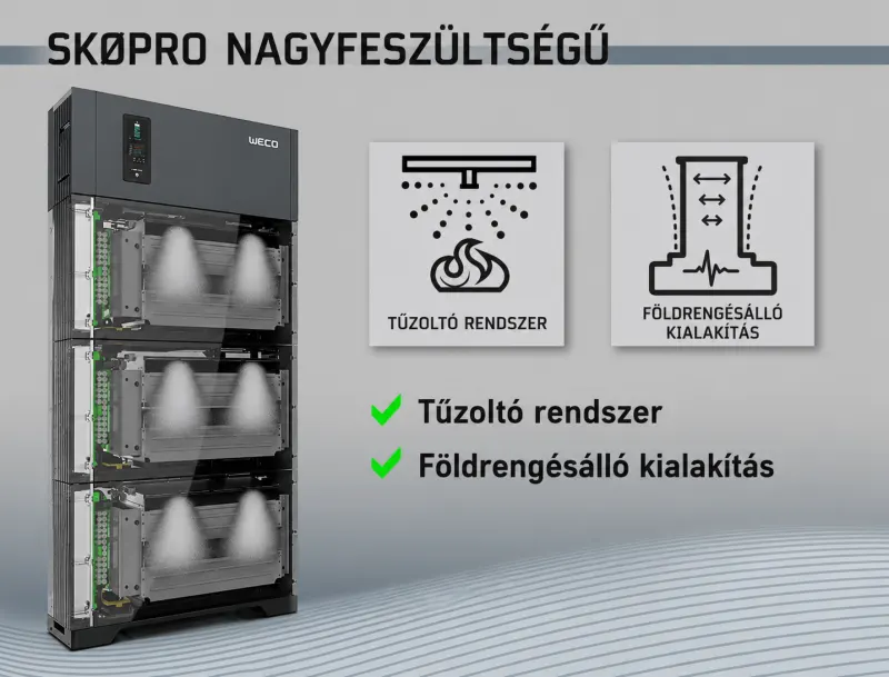 WECO 5K0 PRO 5kWh napelemes akkumulátor