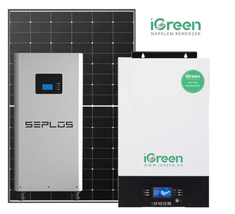 iGreen 1 fázisú szigetüzemű napelem rendszer 6kW