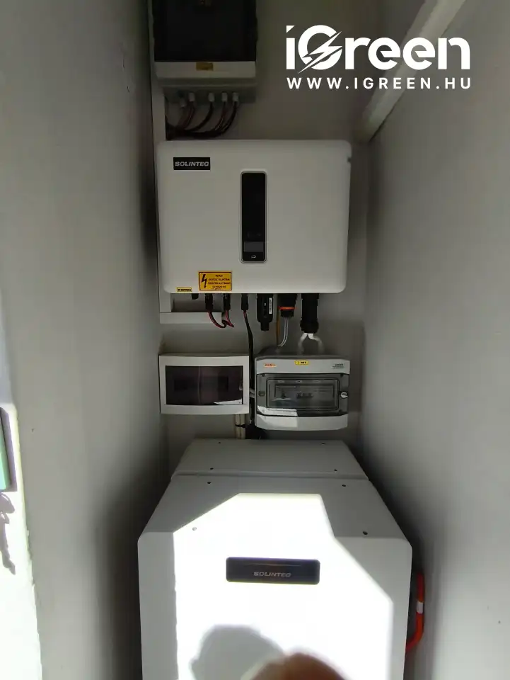 iGreen inverter és energiatároló beltéri telepítése