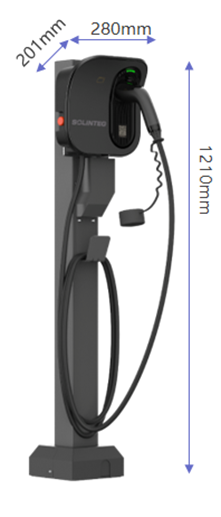 Solinteg ECA-B autótöltő oszlopon