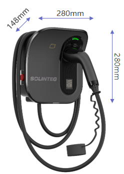 Solinteg ECA-B AC autótöltő méretek