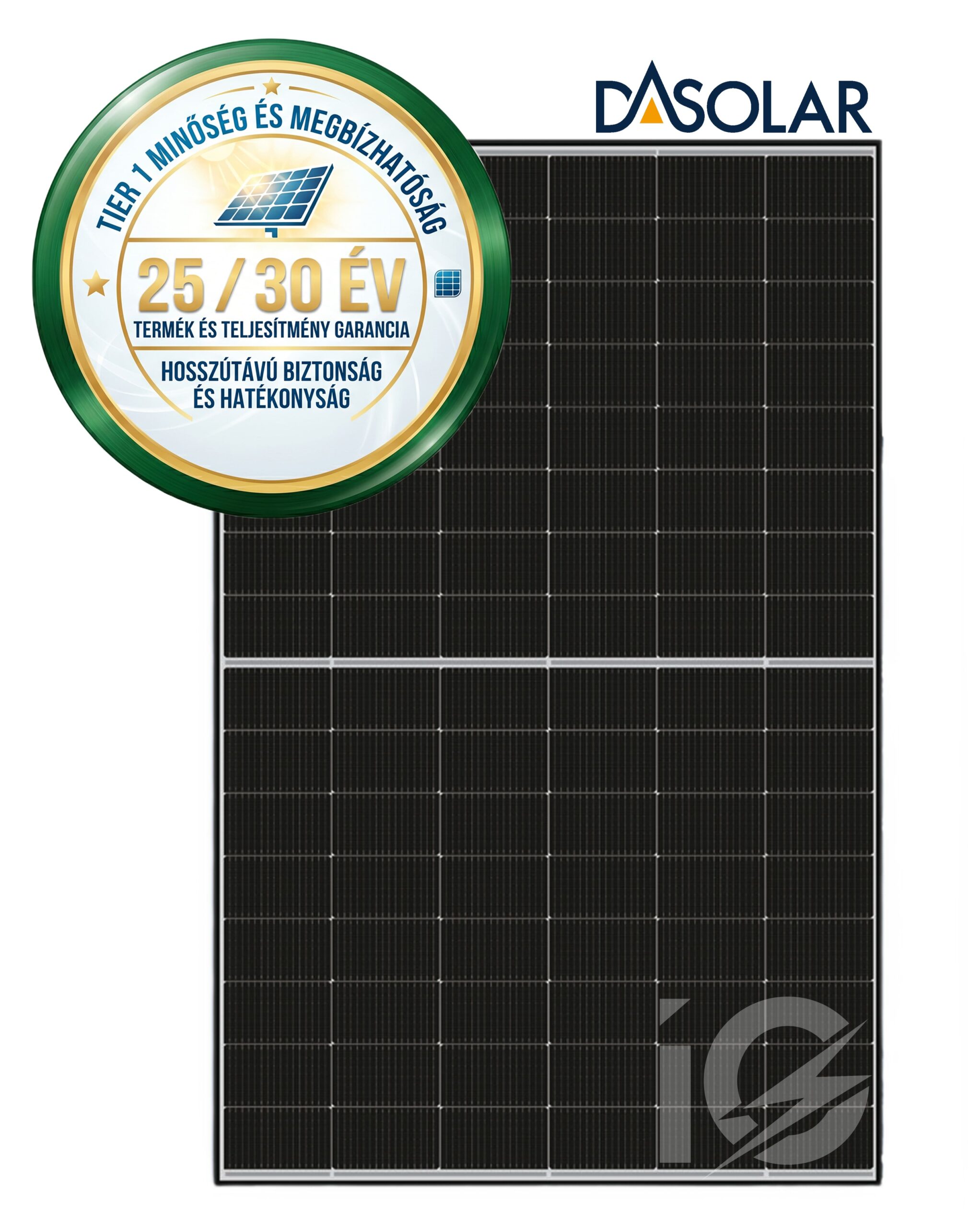 DAS Solar 450 Black Frame N-típusú kétoldalas dupla üveges napelem