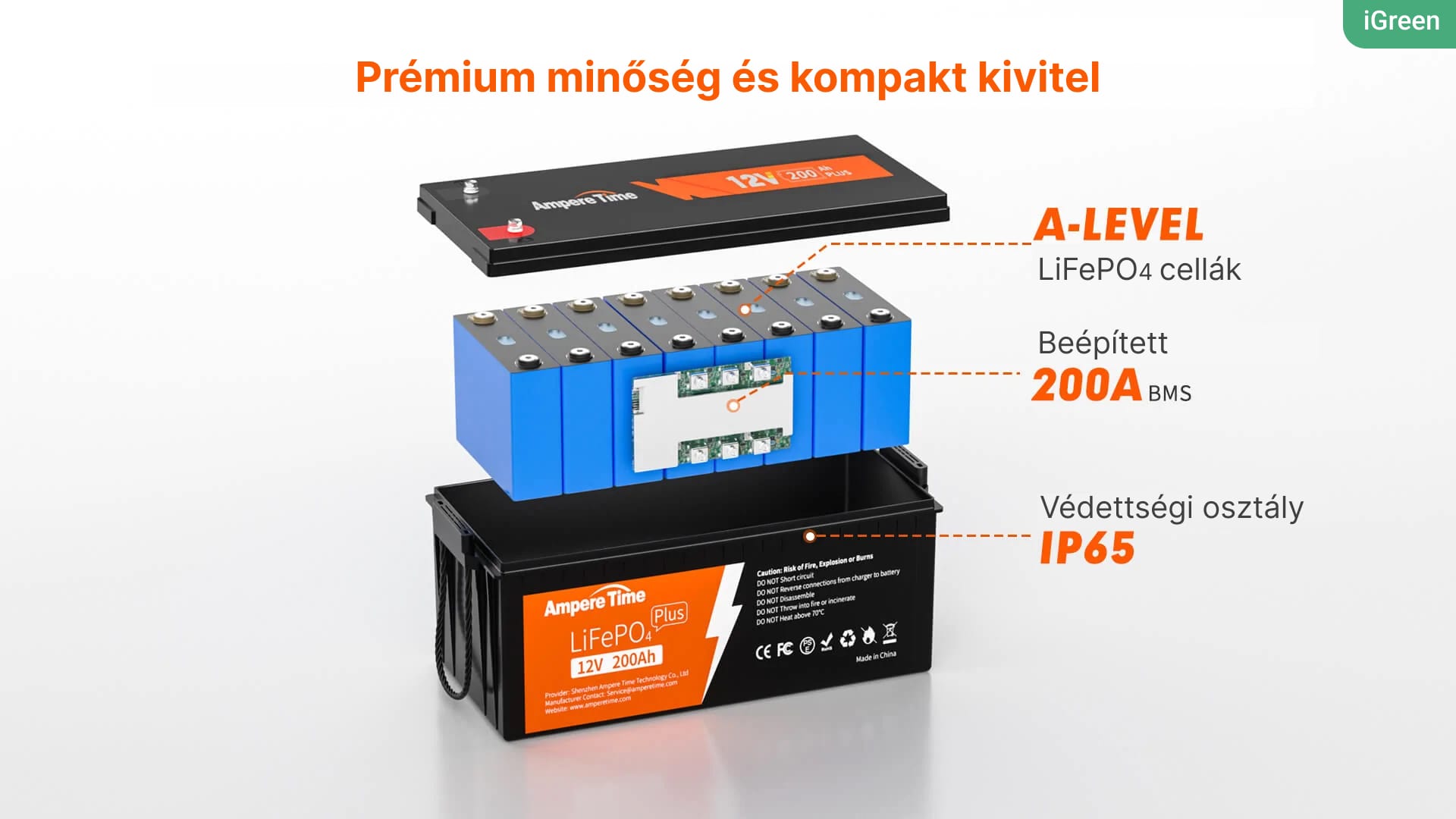 iGreen AmpereTime 12V200Ah Plus