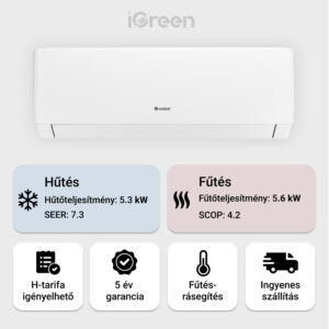 Gree Pulse Pro inverter 5,3 kW klíma szett