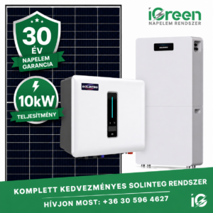Solinteg 3 fázisú napelem rendszer hibrid aszimmetrikus inverterrel 10kW