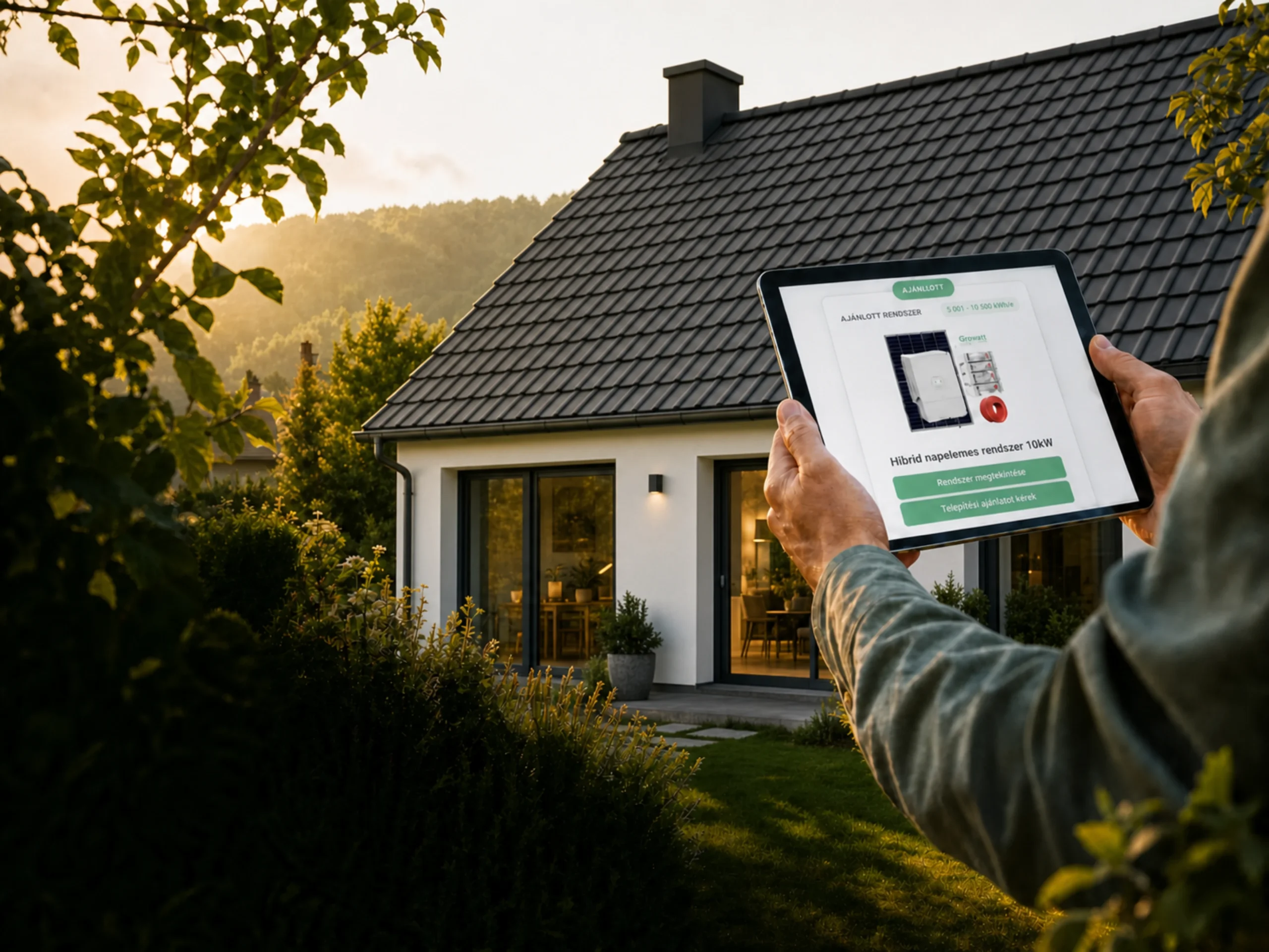 Napelemrendszer méretezése digitális kalkulátorral